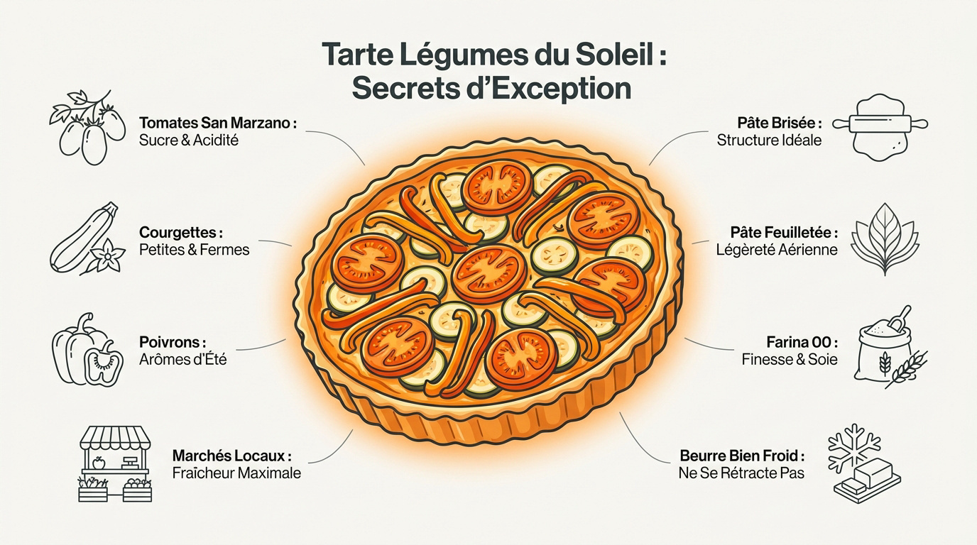 Tarte aux légumes du soleil authentique
