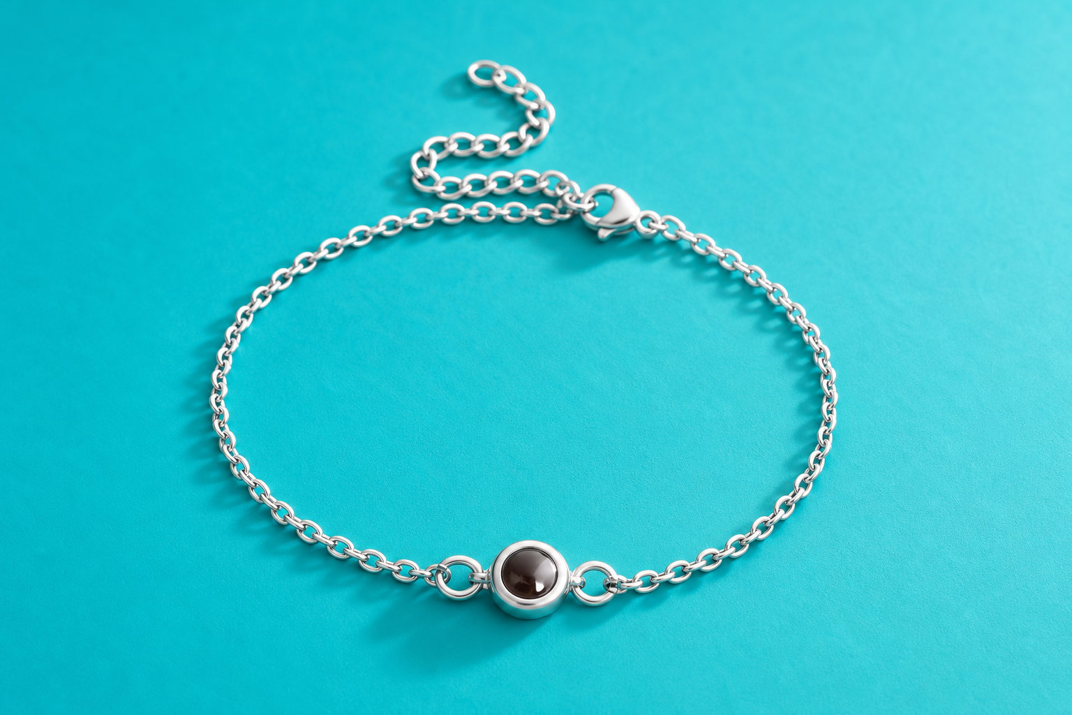 Bracelet Projection Photo : un cadeau souvenir deuil pour une présence intime