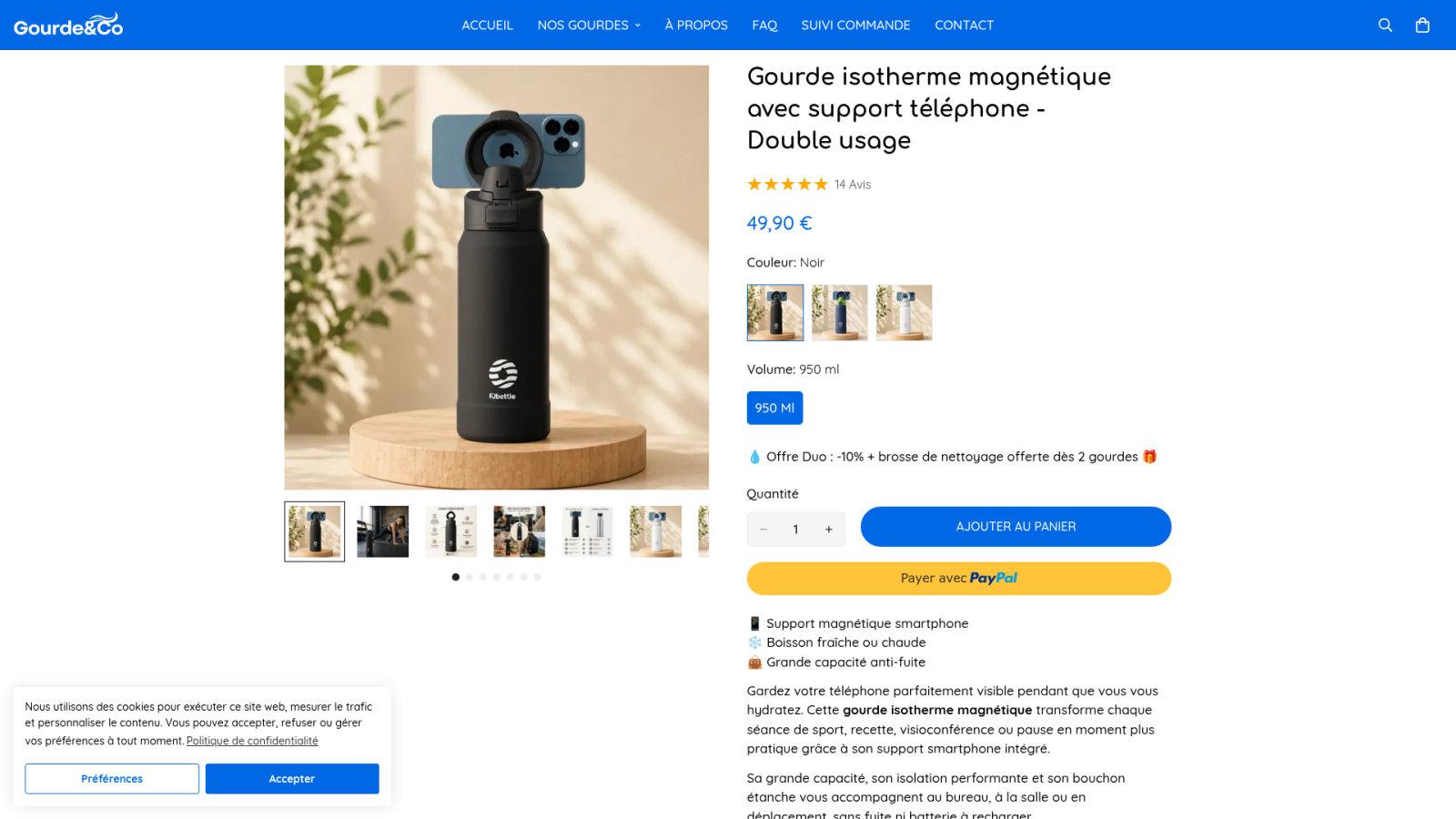 Le match des contenances : de 500ml à 2 litres
