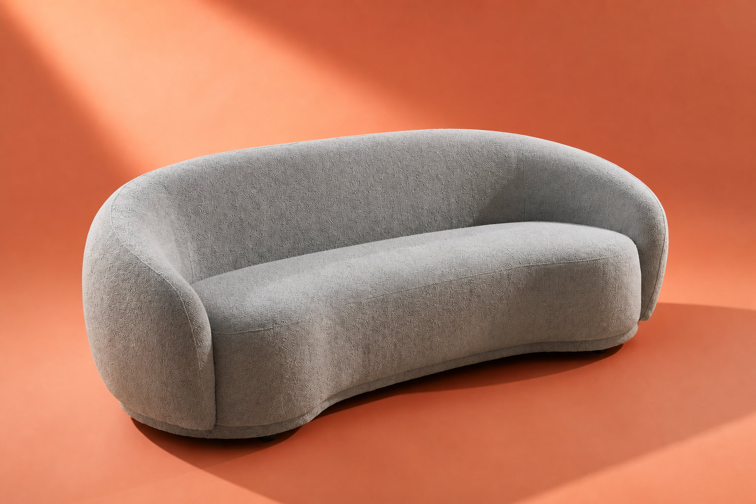 Sérénité contemporaine du canapé Bovana 3 places en gris