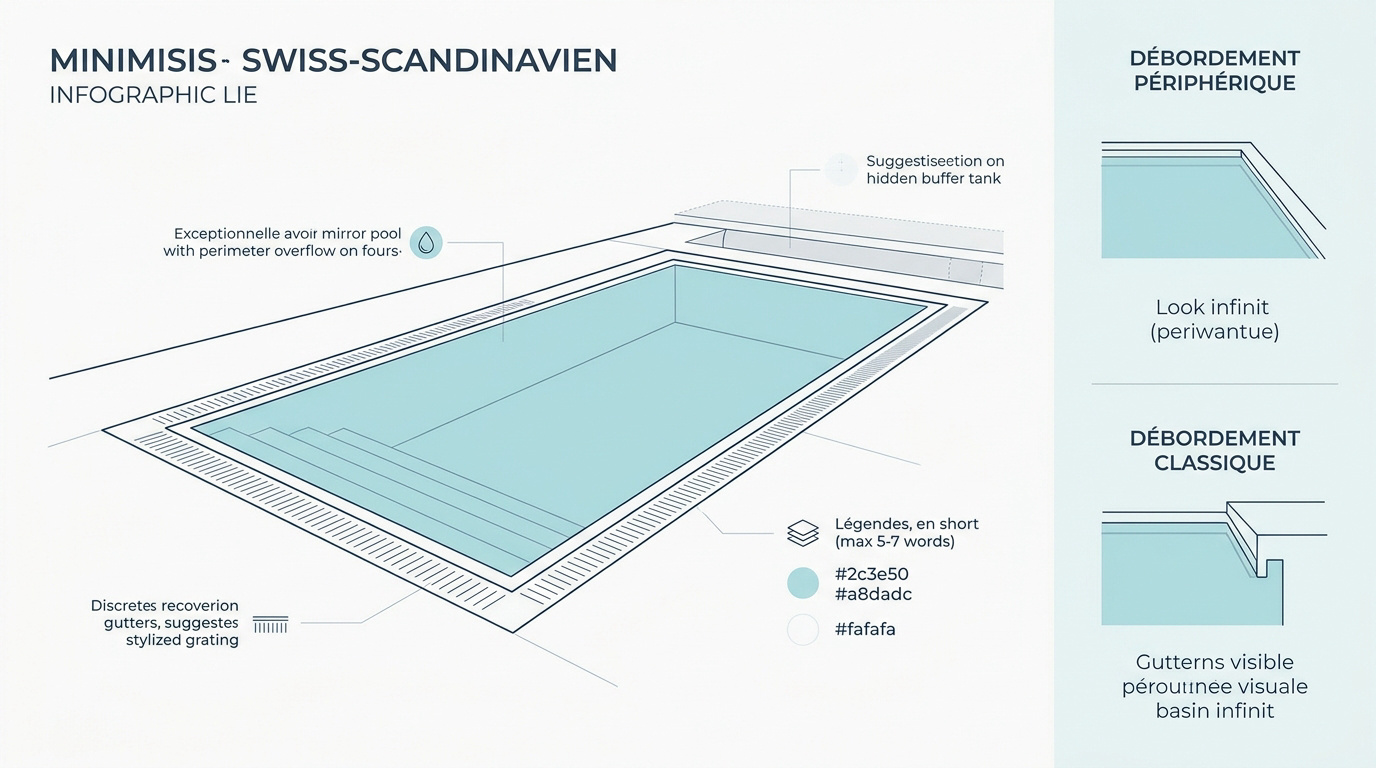 Piscine miroir : fonctionnement d'un bassin d'exception