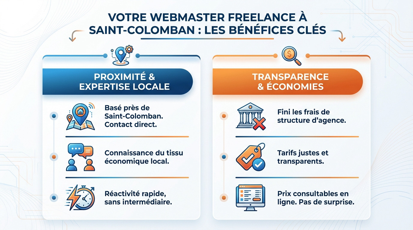 Comparatif avantages webmaster freelance versus agence web classique