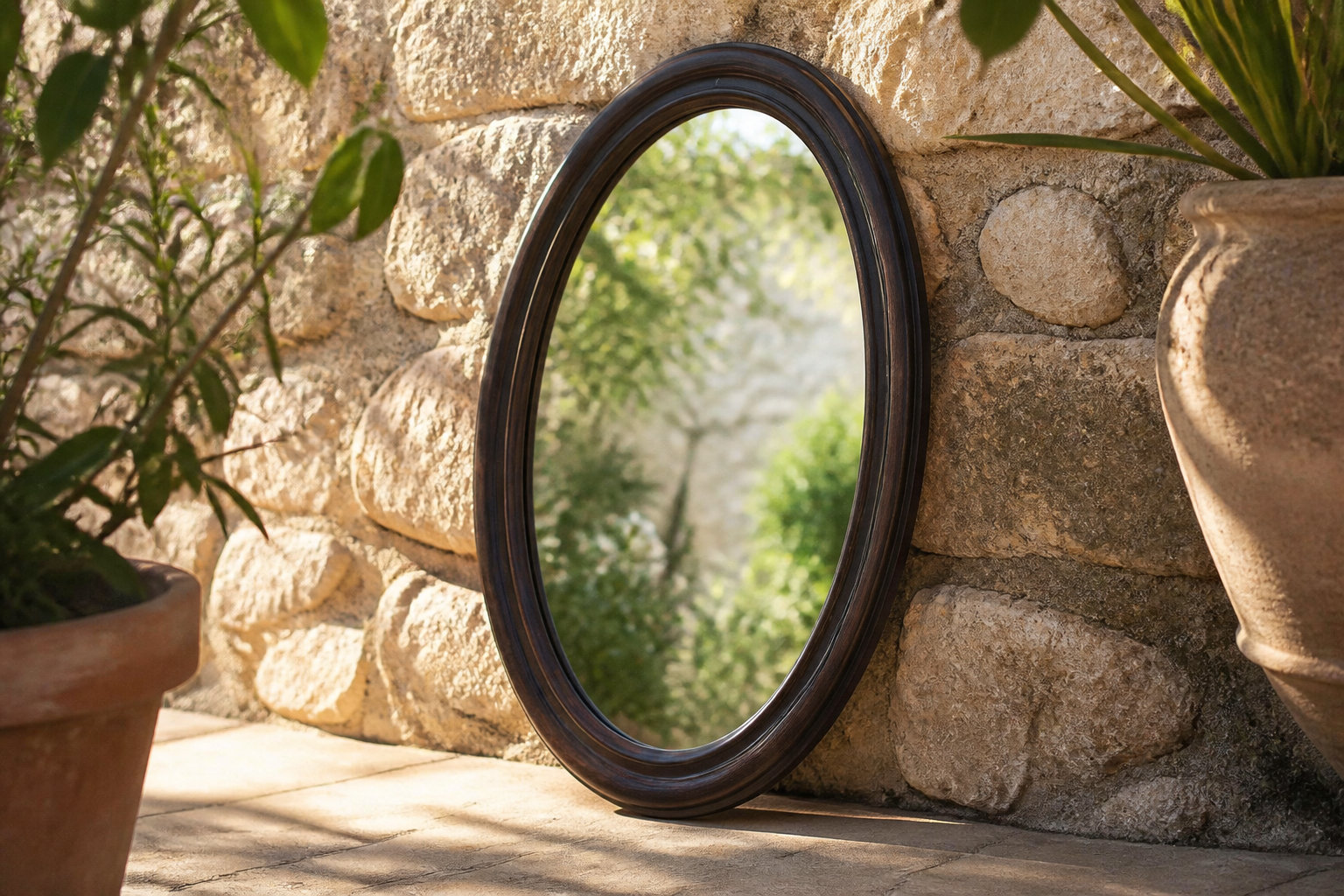 Miroir ovale vintage : l'élégance signée Syla