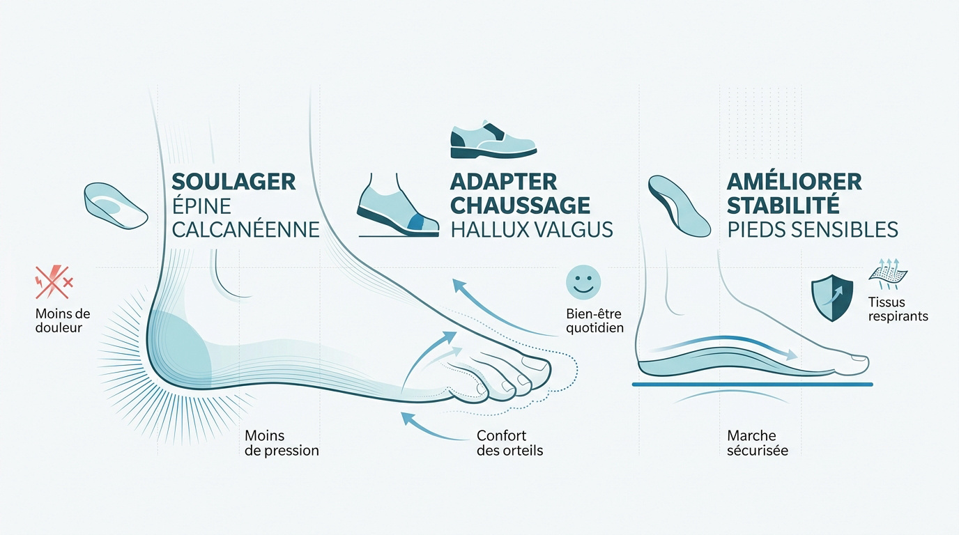 Semelles chaussures : comment bien choisir Sélection de semelles et chaussures orthopédiques pour le confort du pied