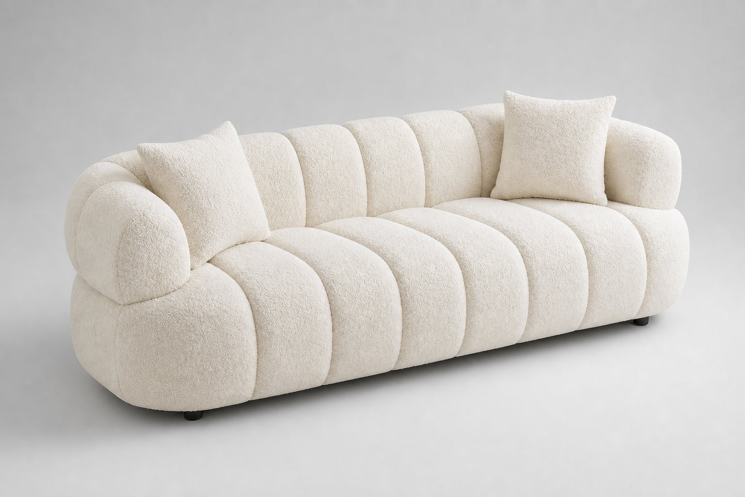 Modèle COLIANI : l'effet matelassé en nuance blanc cassé