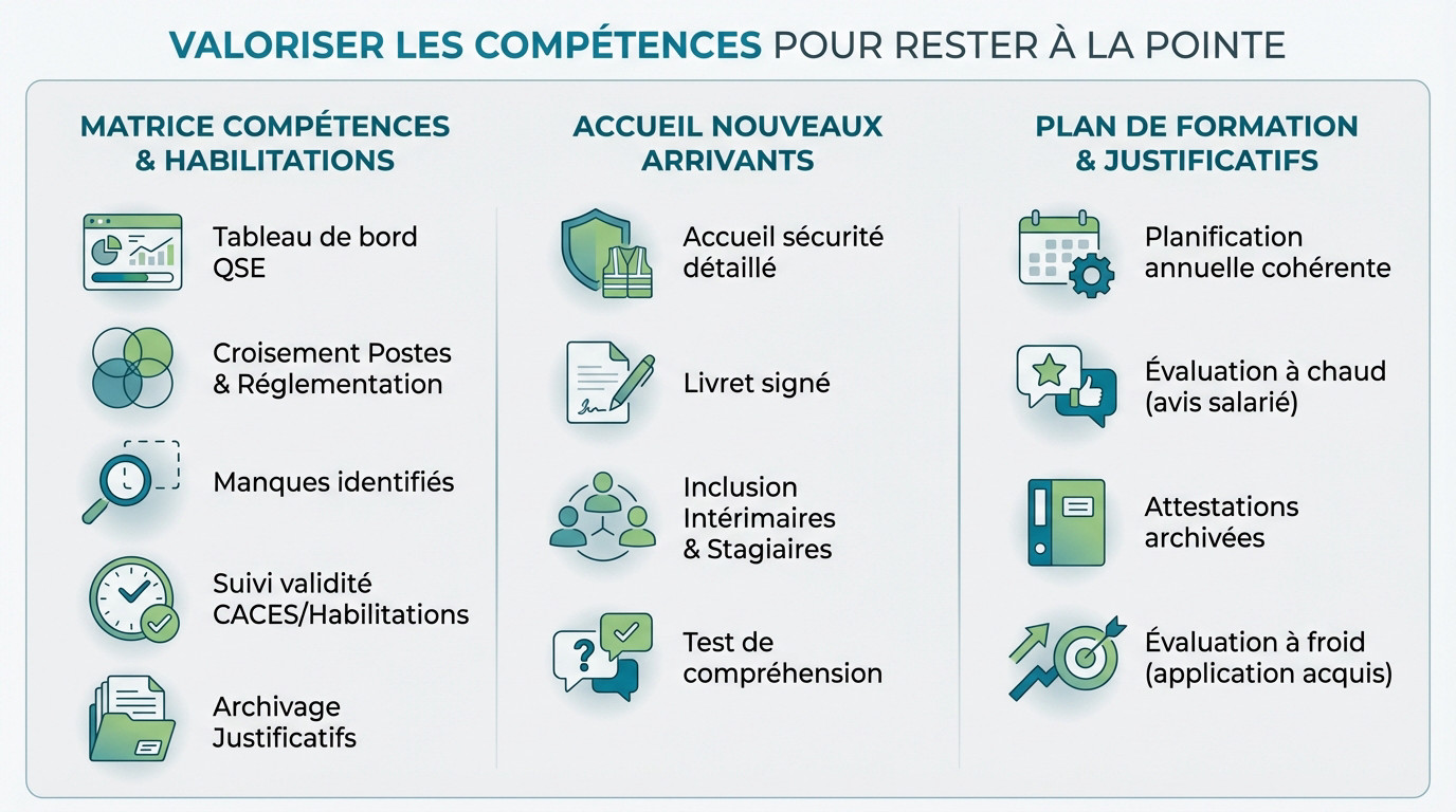 Gestion des compétences et habilitations pour la certification MASE