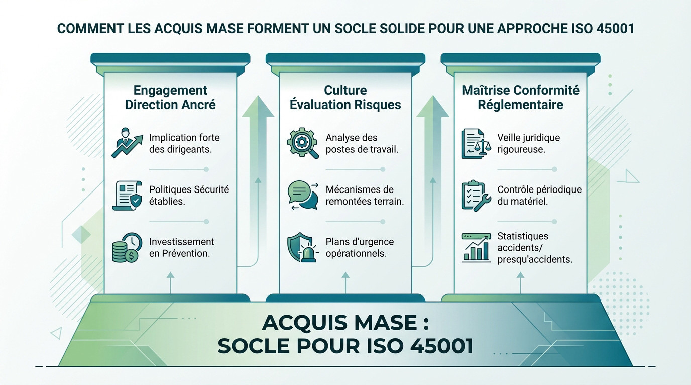 Certification MASE comme fondation solide pour la norme ISO 45001
