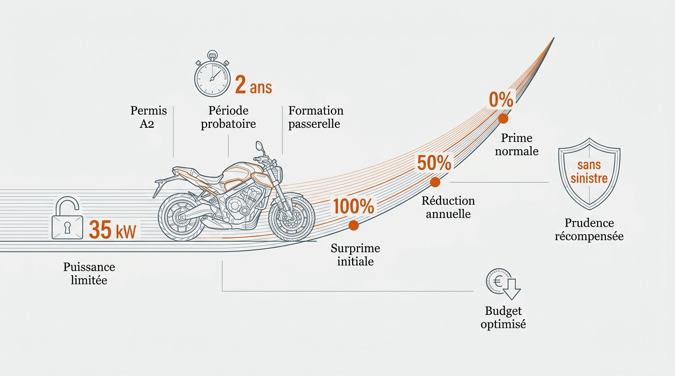Évolution des garanties et tarifs pour le permis moto A2