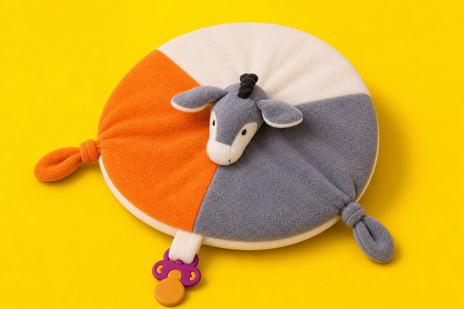 Doudou Âne : le compagnon coloré des premiers jours