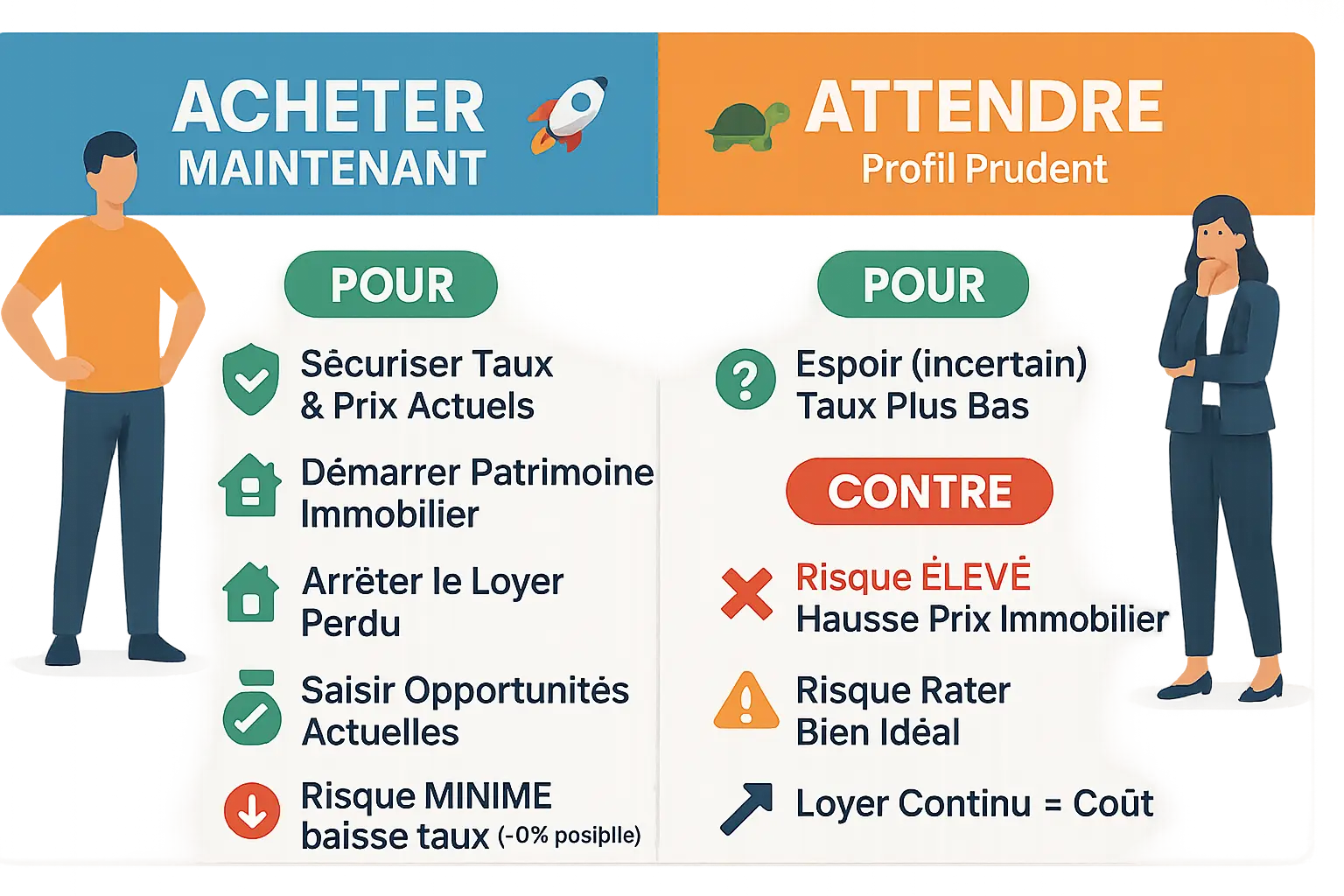 Comparaison des profils d'acheteurs immobiliers en 2025