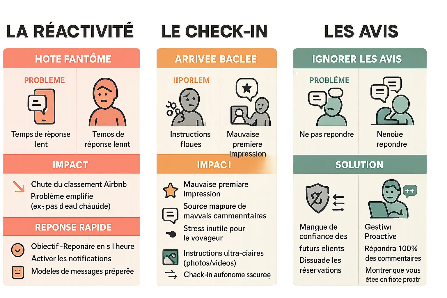 Illustration sur la gestion des erreurs Airbnb