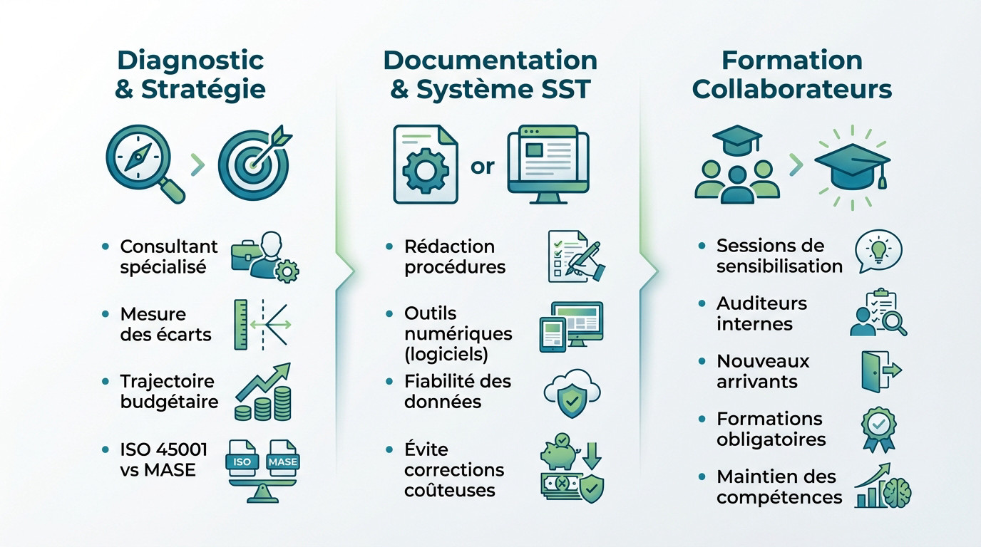 Analyse budgétaire des coûts de formation et documentation pour la certification SSE