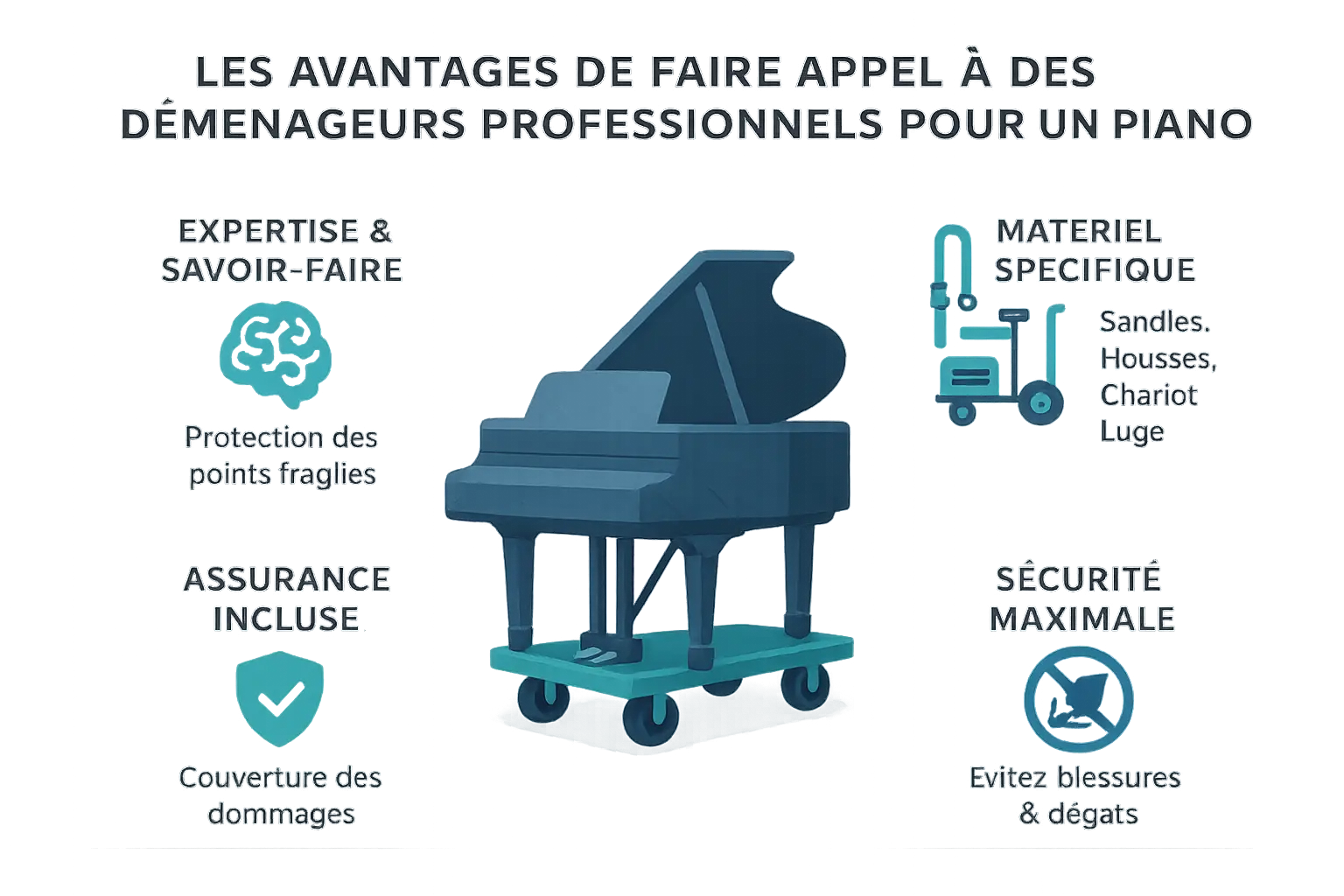 Avantages des déménageurs professionnels pour le transport d'un piano