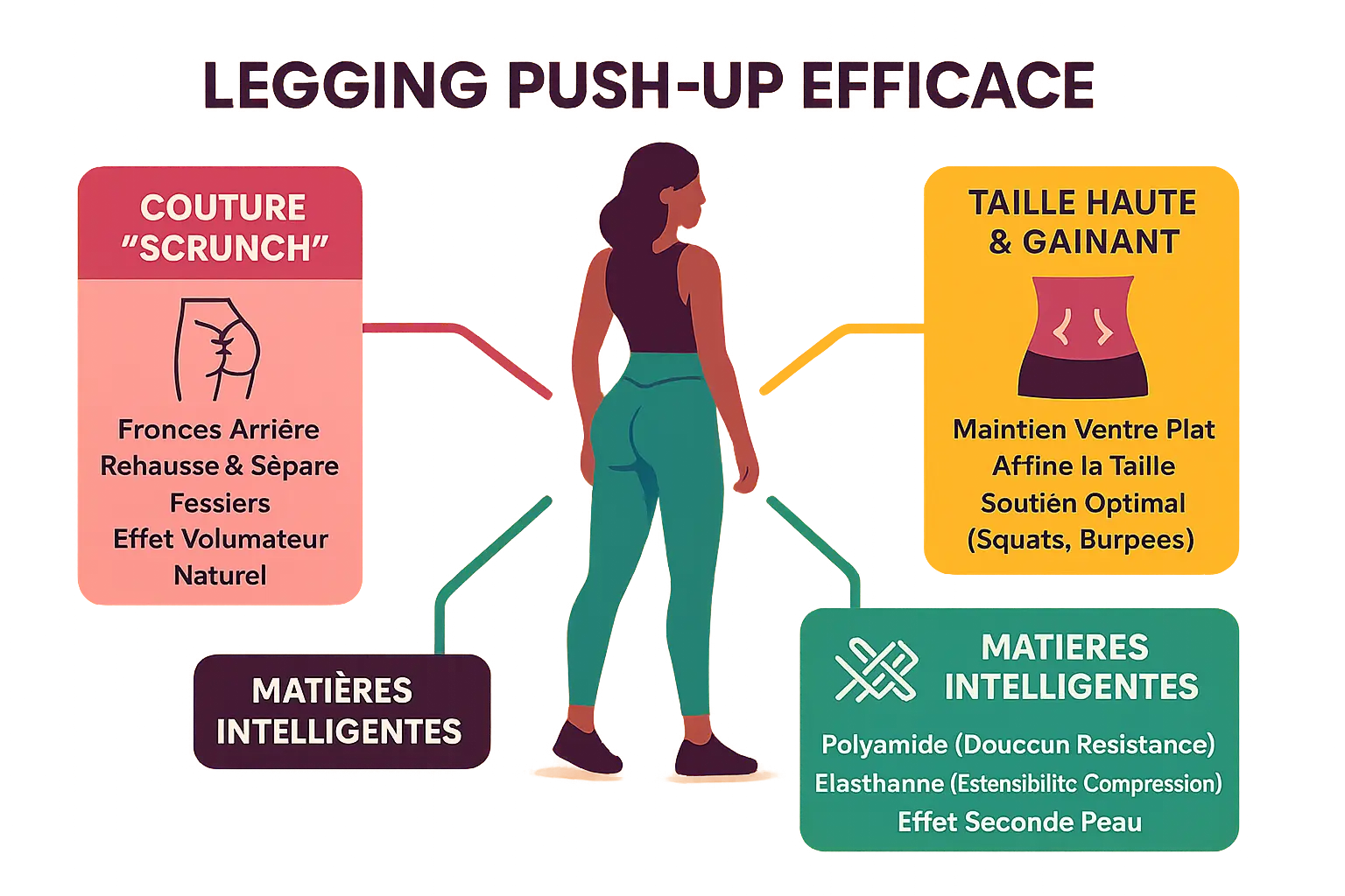 Legging push-up mettant en valeur les courbes naturelles