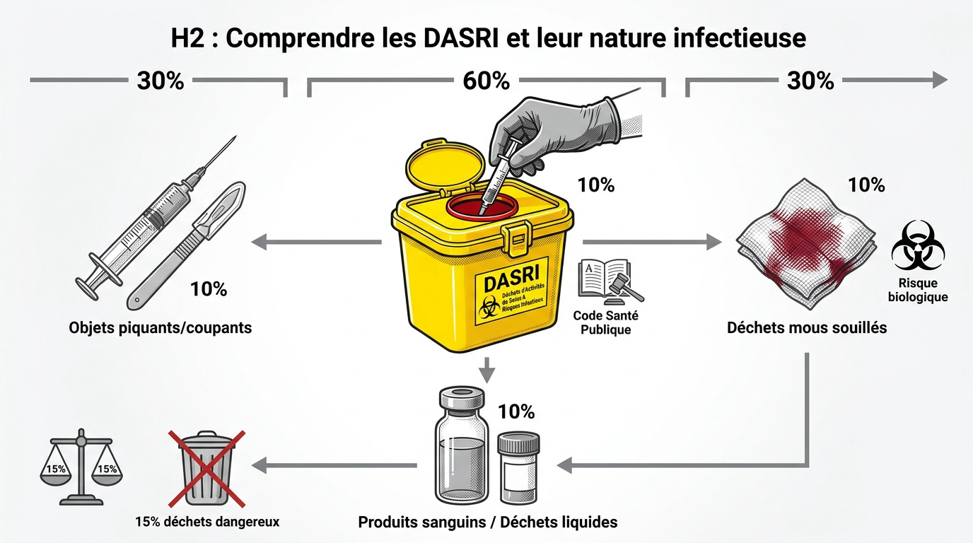 Collecte s&eacute;curis&eacute;e des d&eacute;chets d'activit&eacute;s de soins &agrave; risques infectieux