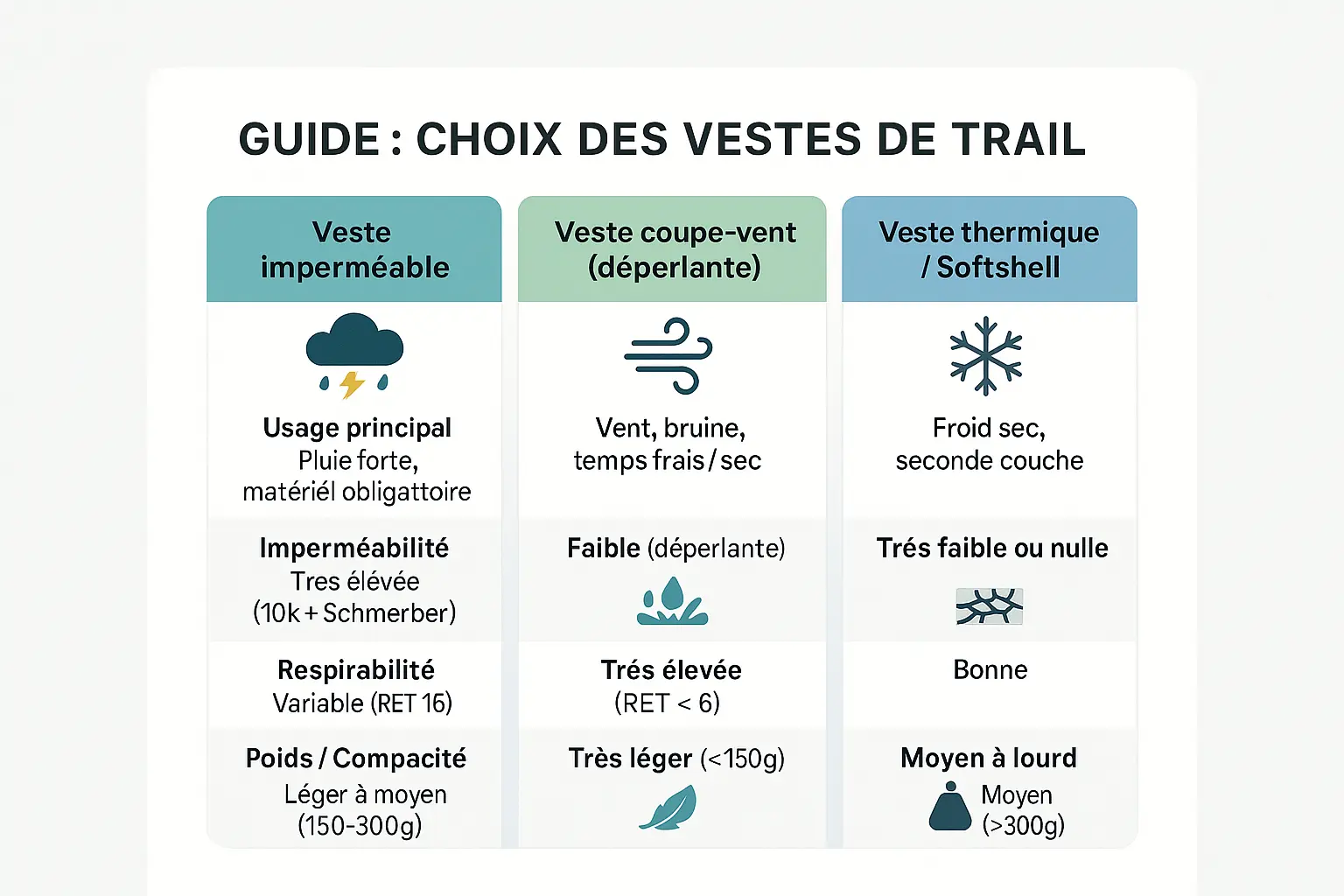 Guide pour choisir sa veste de trail