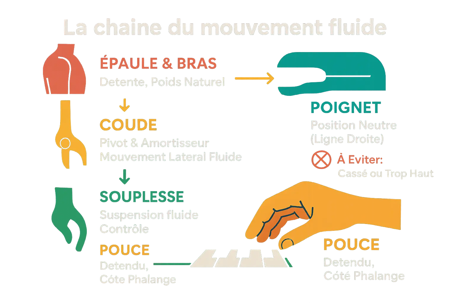 Posture correcte au piano