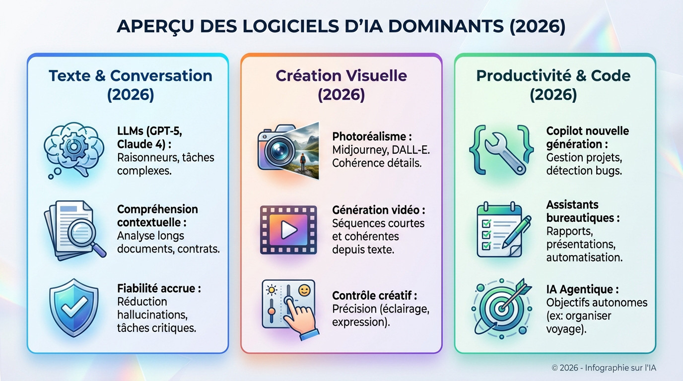 Aperçu des innovations majeures des logiciels IA en 2026