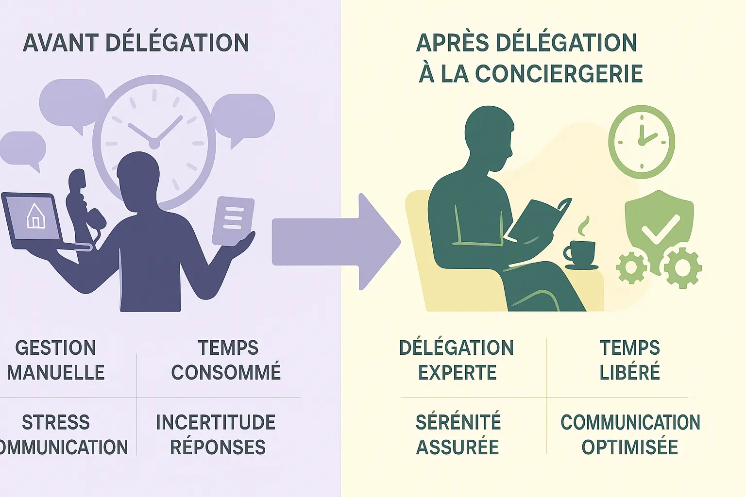 Illustration d'une conciergerie Airbnb