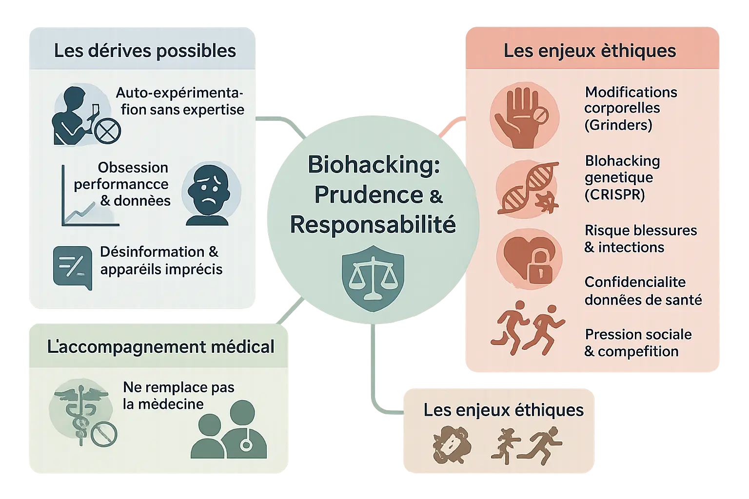 Illustration sur la prudence dans le biohacking