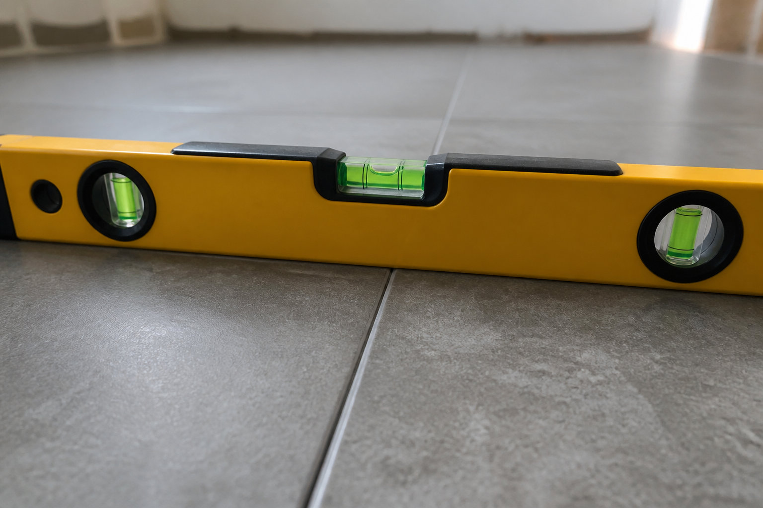 Préparation du carrelage avant la pose du PVC clipsable