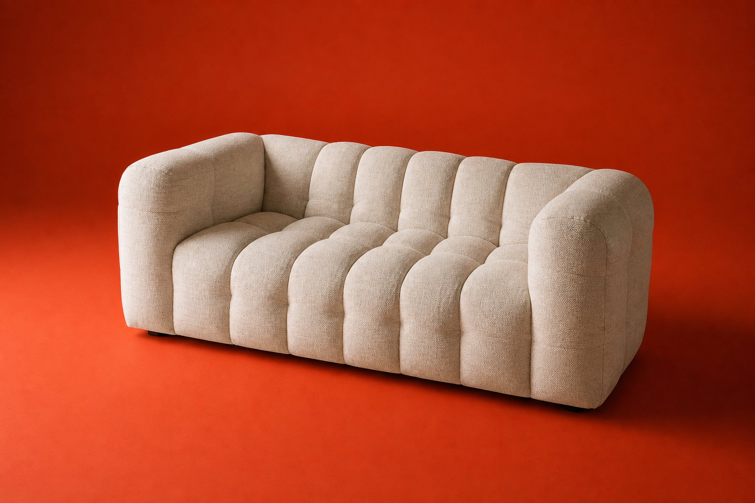 Canapé nuage LILO en tissu beige sable