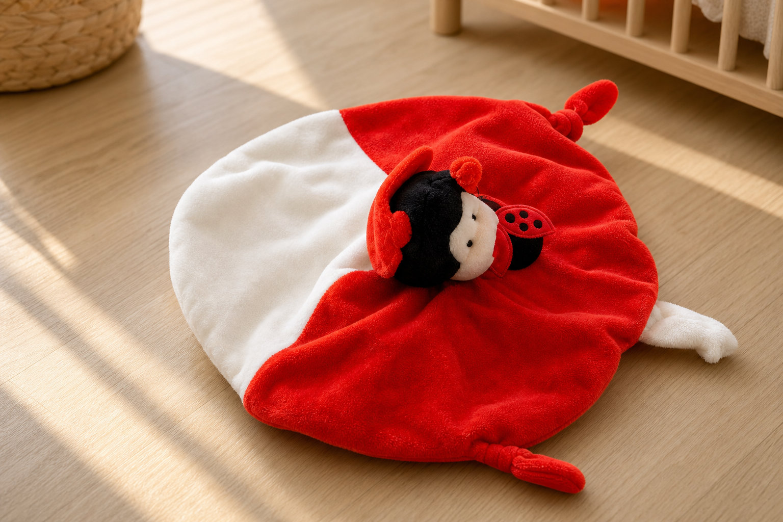 Doudou coccinelle DoudouArrive pour un éveil haut en couleur