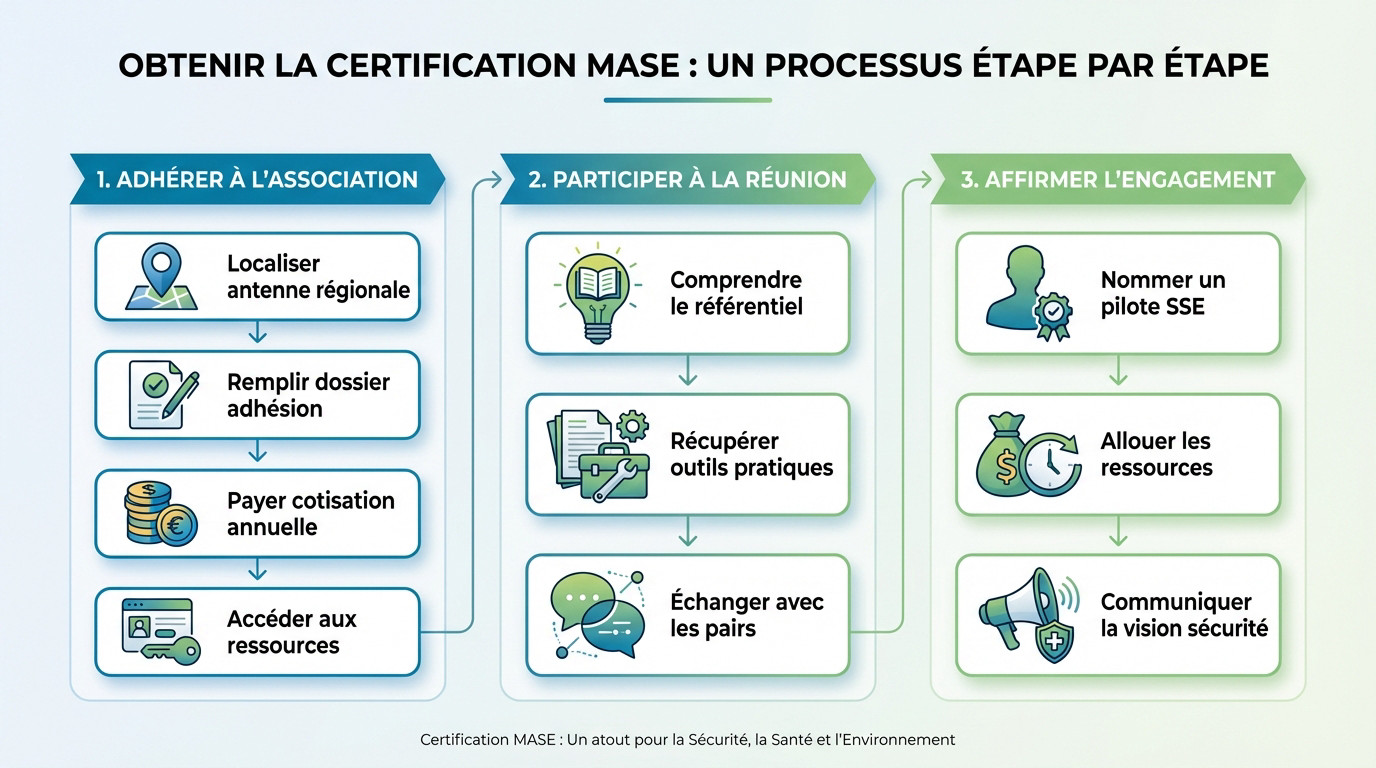 Processus de certification MASE étape par étape pour les entreprises