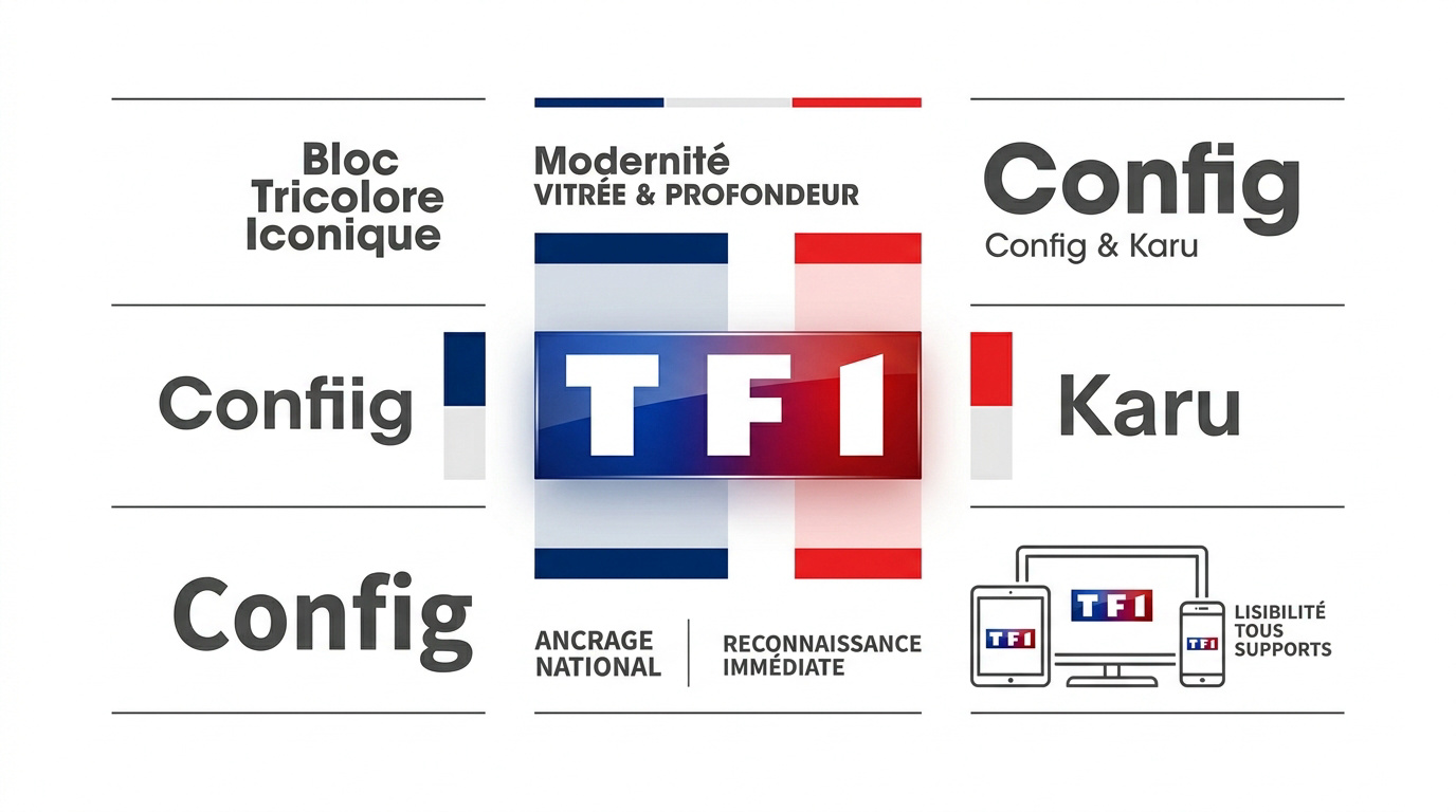 Analyse de la typographie et de l'identité visuelle du logo TF1