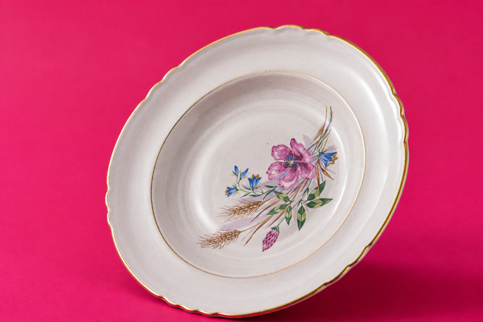 Lot de 6 assiettes épi de blé Moulin des loups