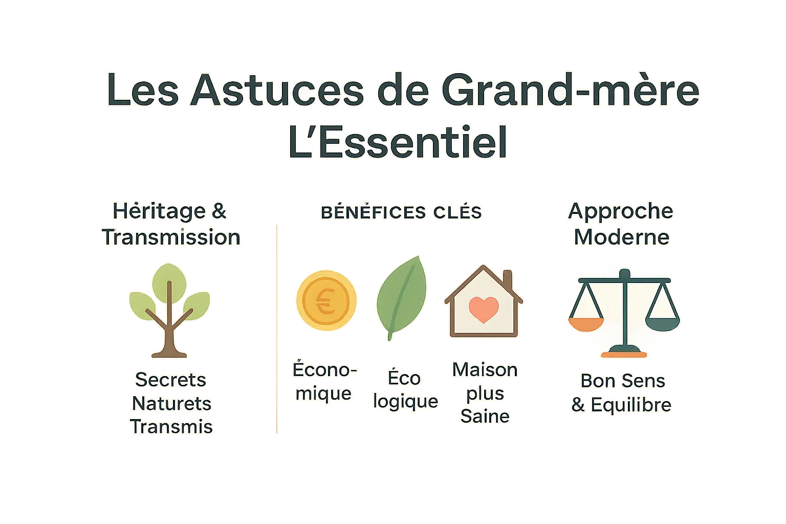 Illustration d'ingrédients naturels pour nettoyage maison
