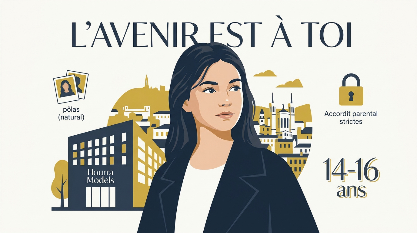 Jeune mannequin adolescent à Lyon