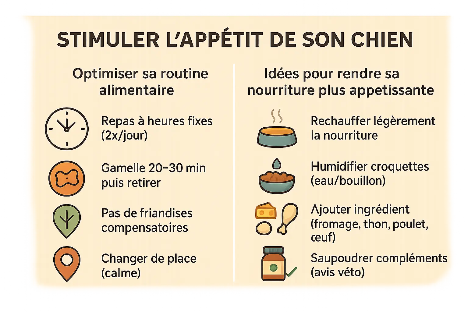 Chien devant une gamelle interactive