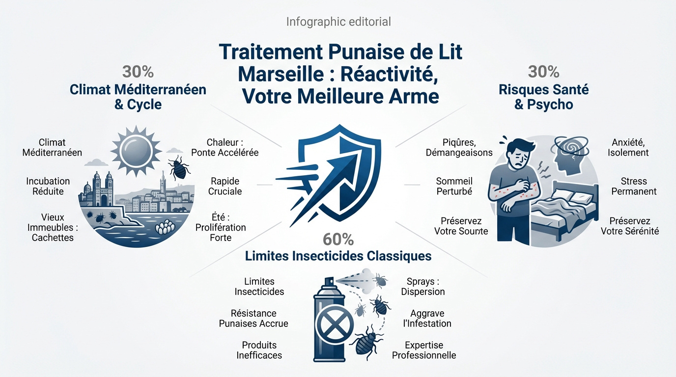 Traitement professionnel des punaises de lit à Marseille