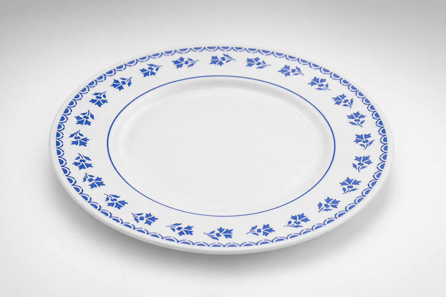 La poésie des assiettes semi creuses au motif de gui 🌿