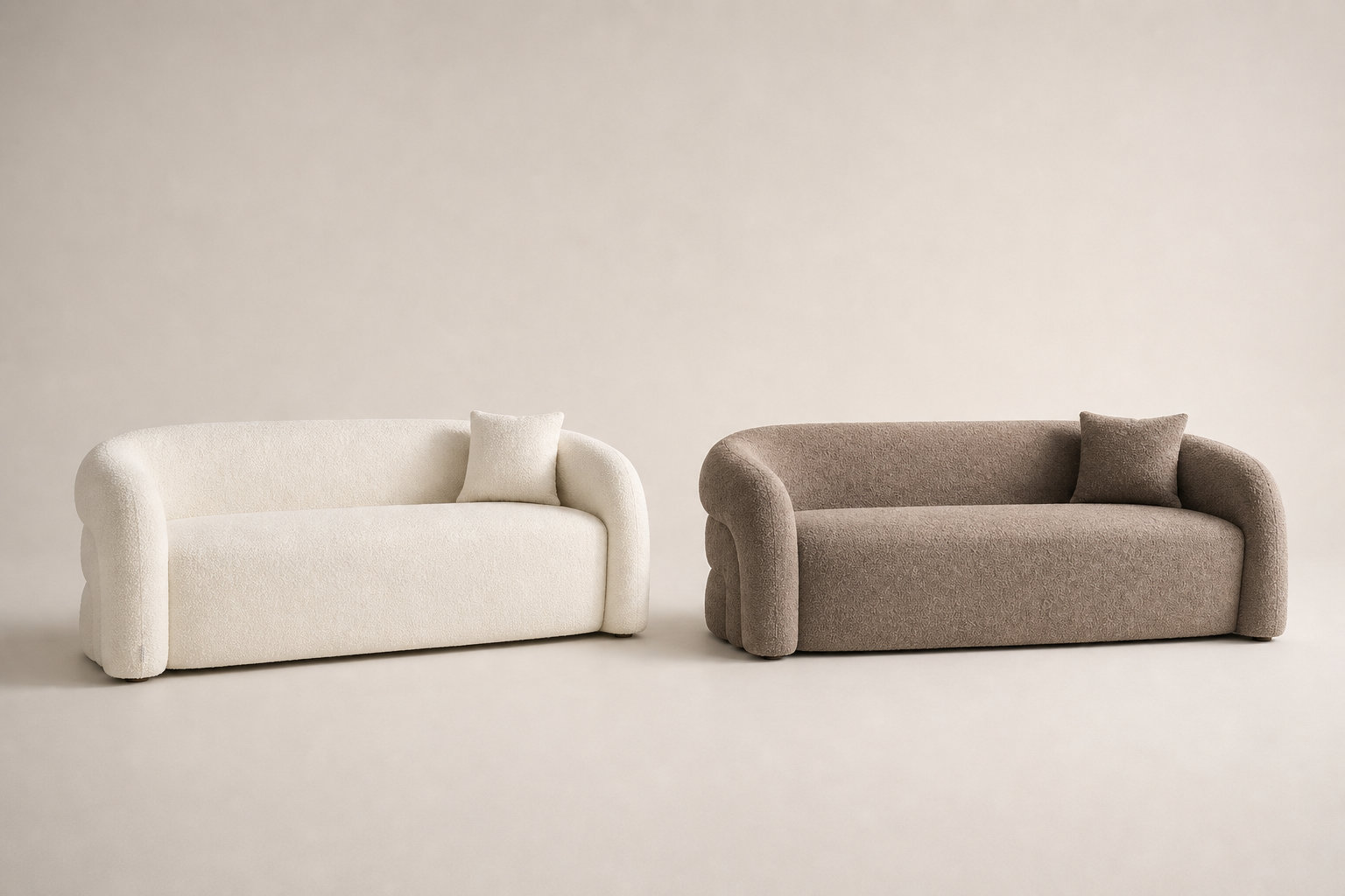 Canapé LINORIA blanc : une présence apaisante et accessible