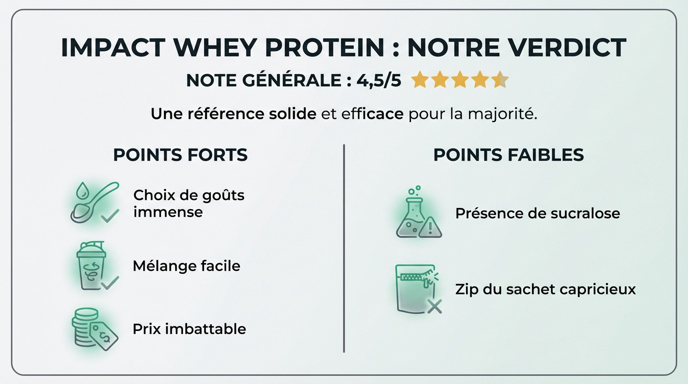 Verdict et avis Impact Whey Protein Myprotein