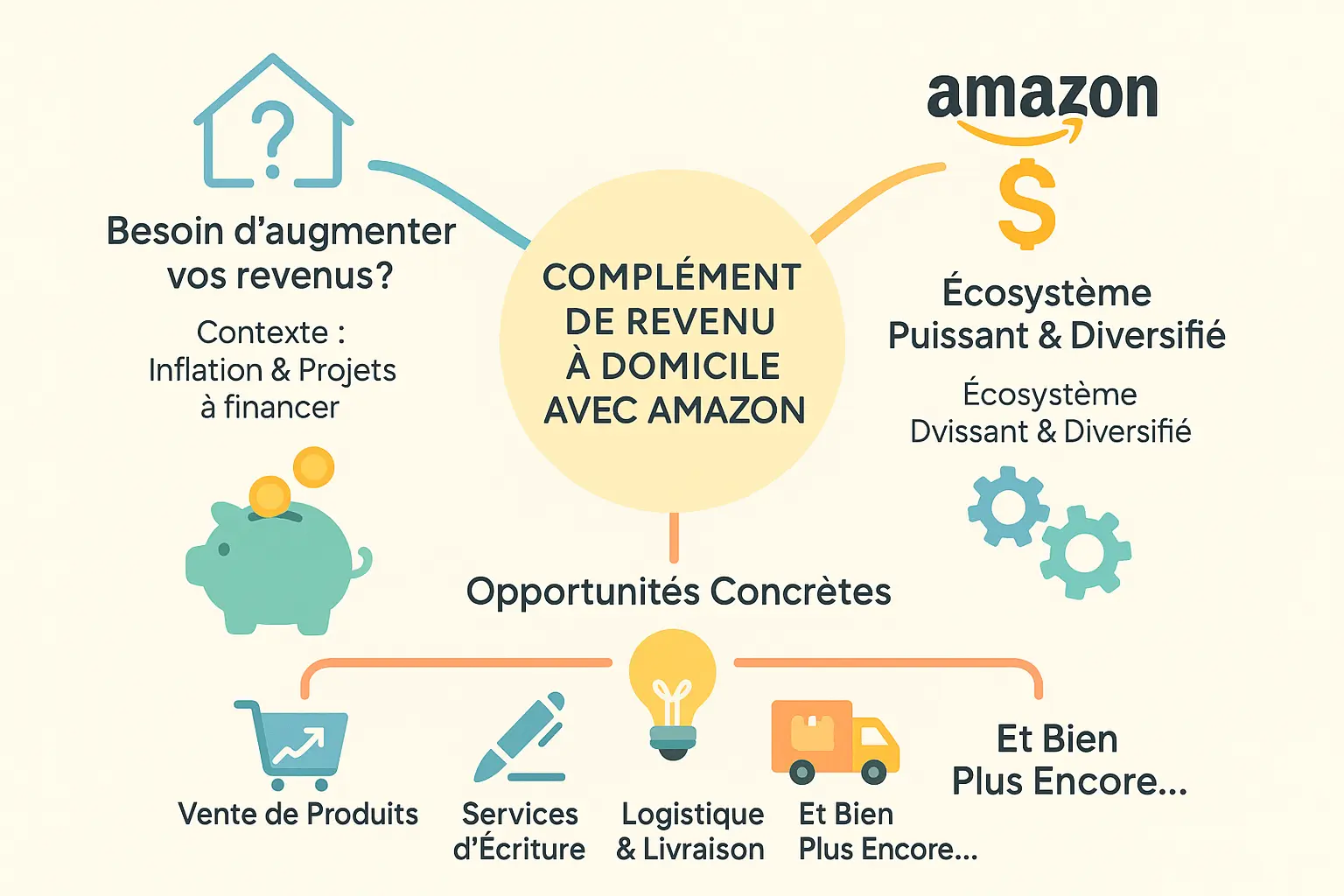 Gagner de l'argent avec Amazon depuis chez soi