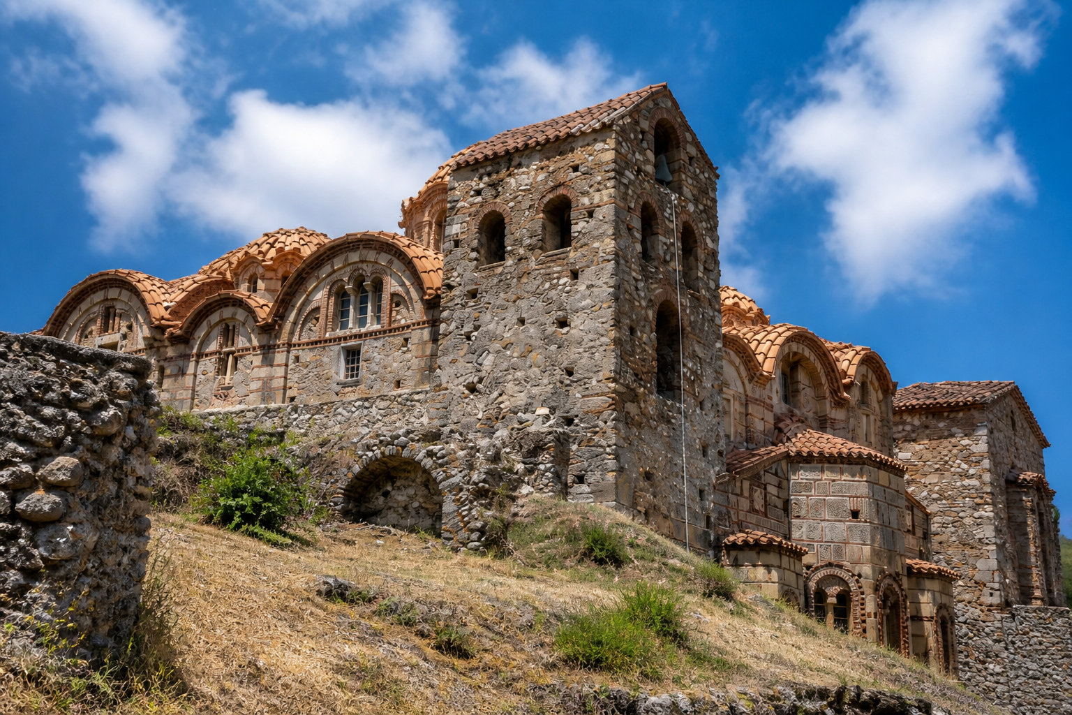 La région sauvage du Magne et les ruines de Mystras