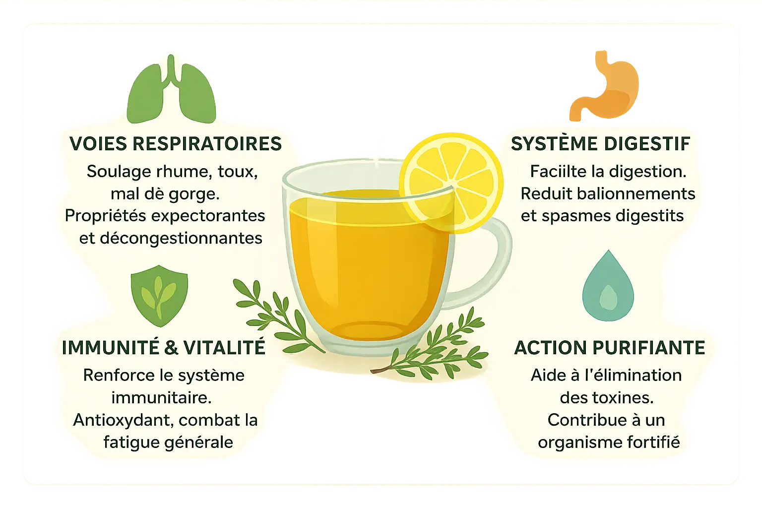 Infusion de thym citron