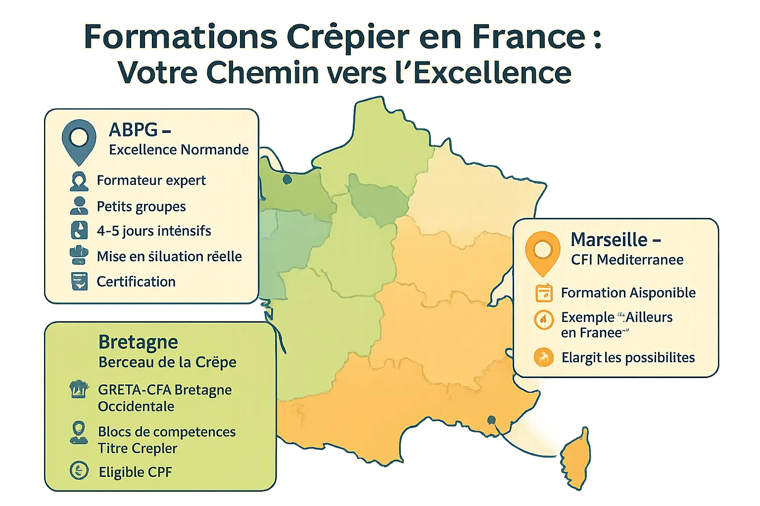 Crêpier en formation sur un billig traditionnel