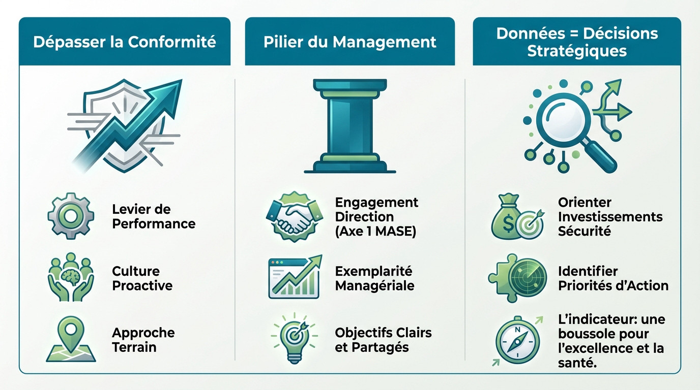 Vision stratégique des indicateurs de sécurité dans le référentiel MASE