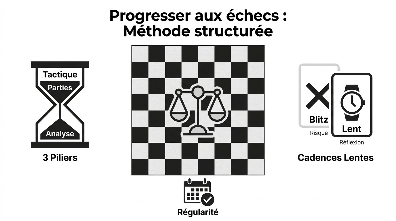 Comment progresser aux échecs en ligne : la méthode prouvée