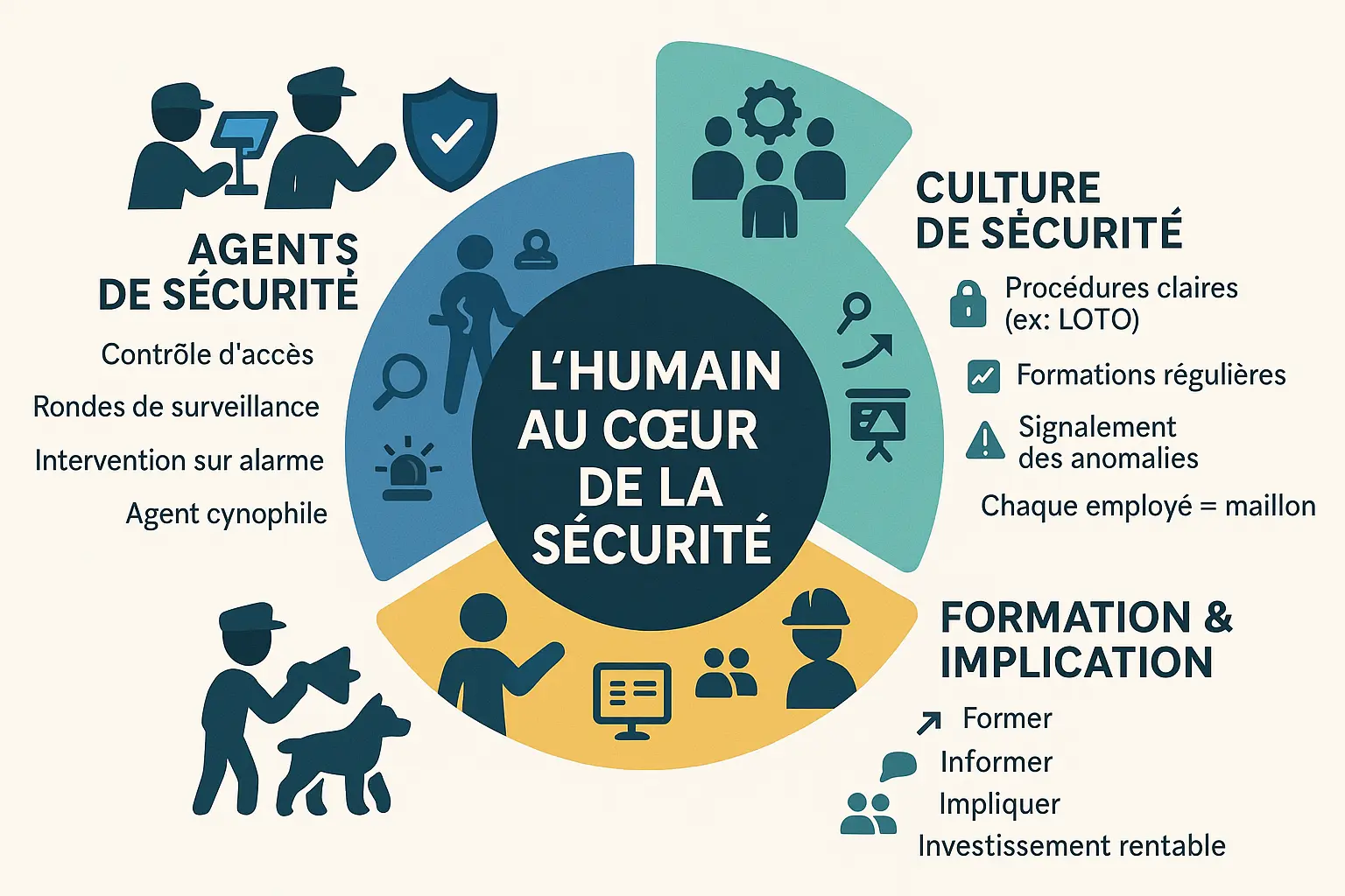 Équipe de sécurité industrielle en action