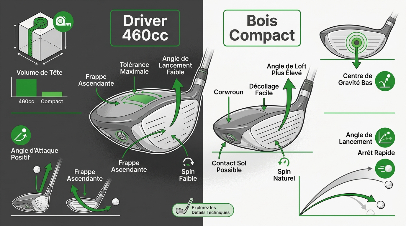 Comparaison technique driver et bois de parcours