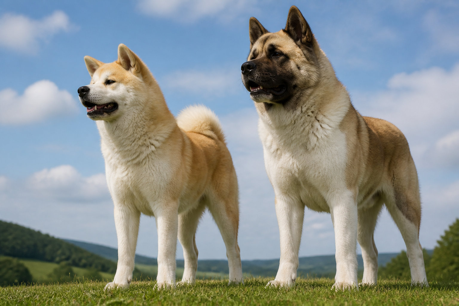 Comparaison entre Akita Inu japonais et Akita américain