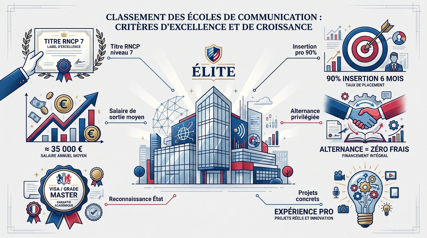 Critères d'excellence pour choisir son école de communication
