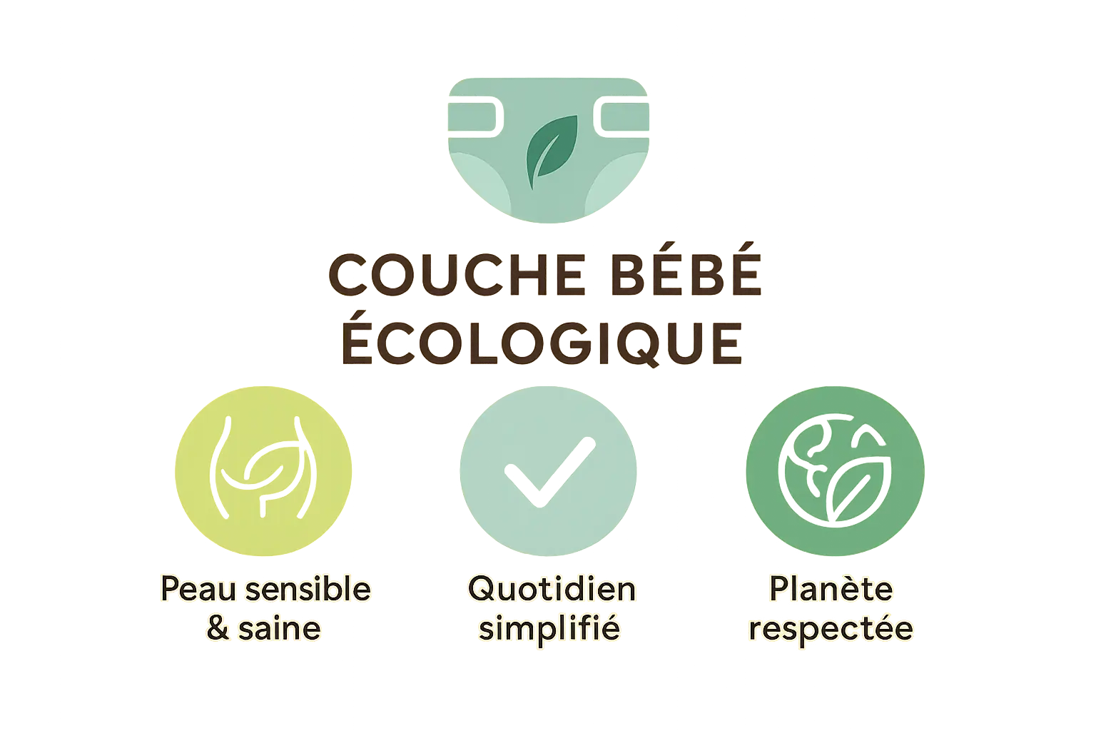 Couche bébé écologique - Avantages clés