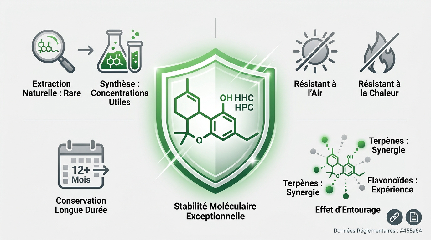 Analyse de la stabilité chimique des cannabinoïdes HPC HHC et THCP en laboratoire