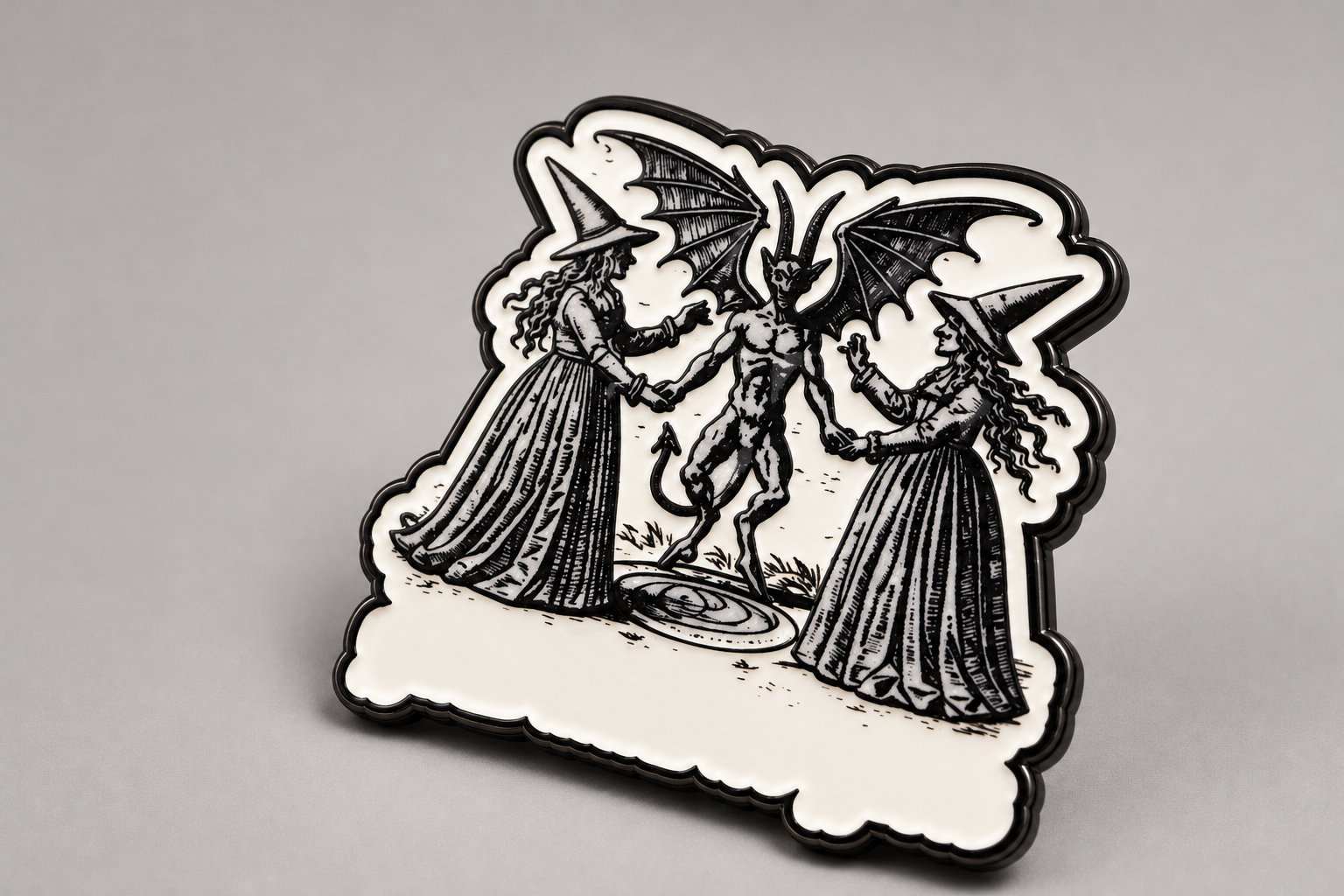 Girl Will Be Girls Witch Pin: Add a Sprinkle of Whimsy to Your Outfit